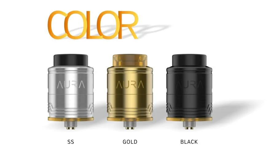 Digiflavor Aura BF RDA Tank Atomizer By DJLsb Vapes - 1.5ml-Gold - Image 4